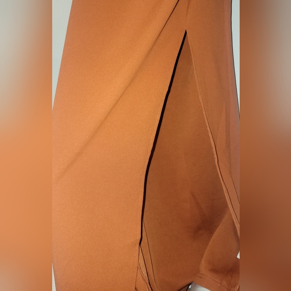 NWT Burnt Orange Formal Bodycon Dress - Picture 8 of 8